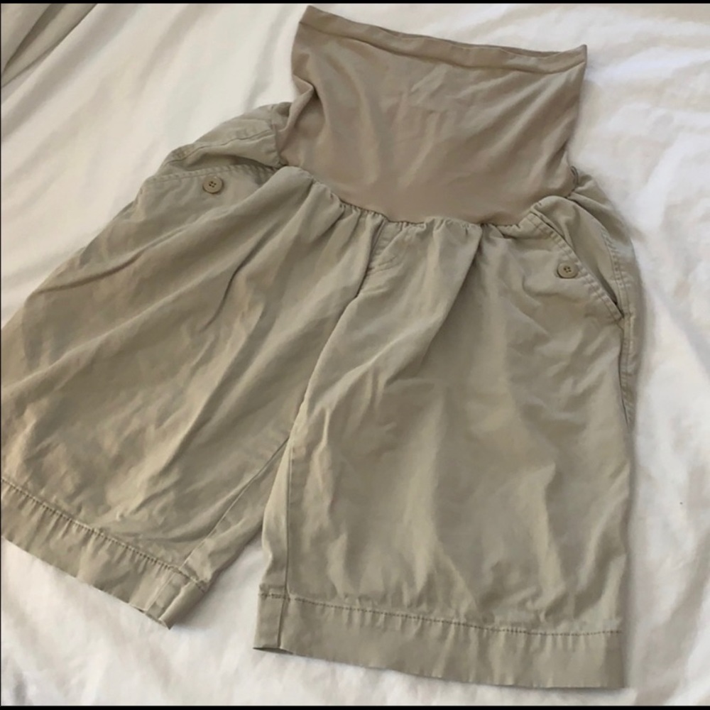 Maternity Khaki Shorts